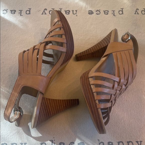 Franco Sarto Brown Strappy Heels - Picture 8 of 12